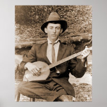Banjo Player Posters
