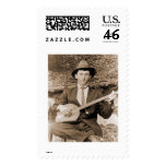 Banjo Player Stamps