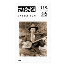 Banjo Player Stamps