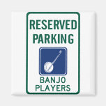 Banjo Players Parking Refrigerator Magnets