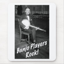 Banjo Players Rock Mousepad mousepads