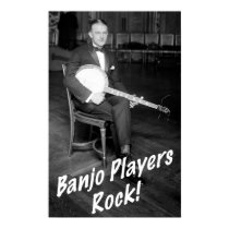 Banjo Players Rock Poster posters