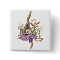 Banjo Playing Bunny Button buttons