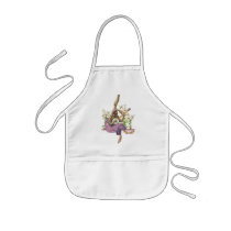 Banjo Playing Bunny Kid's Apron aprons