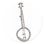 BANJO ROUND STICKERS