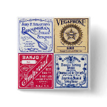 Banjo Strings Button buttons