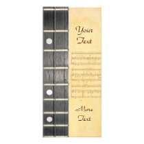 Banjo Strings Fretboard Marketing Promo Rack Card at Zazzle