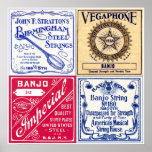 Banjo Strings Poster