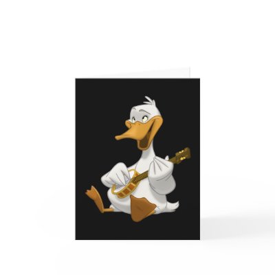 Banjo-Strummin' Duck Note Card by stlewis75