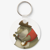 Banjo-Strummin’ Gator Keychain by stlewis75 Banjo-Strummin’ Gator Keychain