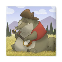 Banjo-Strummin’ Gator Magnet