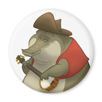 Banjo-Strummin’ Gator Magnet