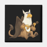 Banjo Strummin' Gryphon Magnet