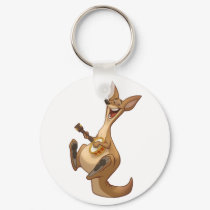 Banjo-Strummin’ Kangaroo Keychain
