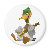 Banjo-Strummin' Mallard Magnet