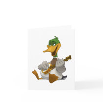 Banjo-Strummin' Mallard Note Card