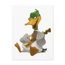 Banjo-Strummin' Mallard Postcard