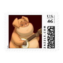 Banjo-Strummin' Pig Stamps
