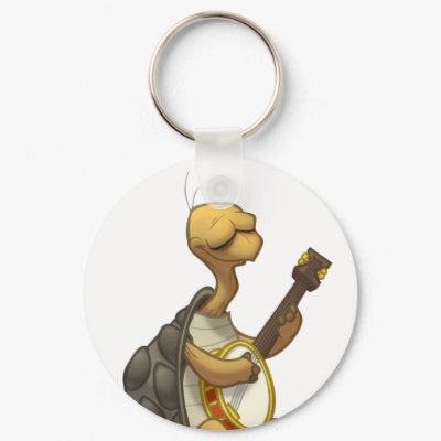 Banjo-Strummin’ Tortoise Keychain by stlewis75