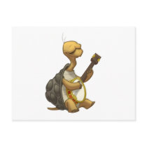 Banjo-Strummin’ Tortoise Postcard