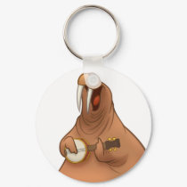 Banjo-Strummin' Walrus Keychain