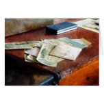 Bank Checks Dated 1923 Greeting Cards