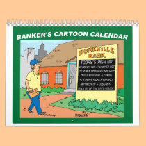 BANK / FINANCIAL / INVESTING gift cartoon calendar calendars