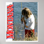 bank fishin' Montana poster posters