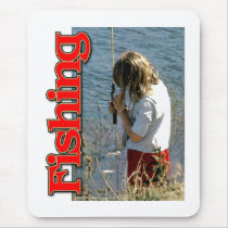 Bank fishin' mousepad by Duncan_Reed Bank fishin' mousepad