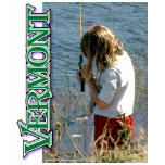 bank fishin' Vermont (green) shirt F/B
