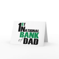 Bank of Dad Greeting Card