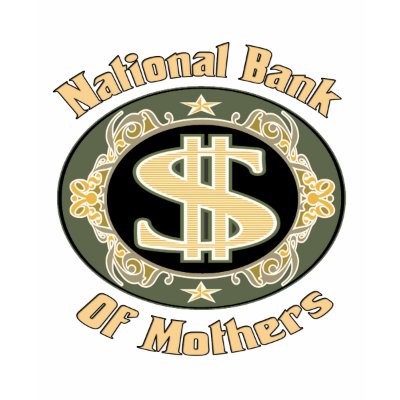 Bank Of Mothers T-shirts by DesignsOutOfMind