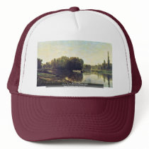 Bank Of The Oise By Daubigny Charles-François Mesh Hat