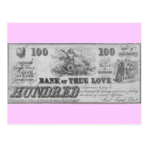 Bank of True Love Post Card