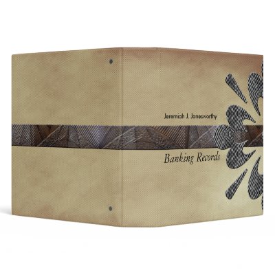 Bank Records Avery Binder by sagart1952