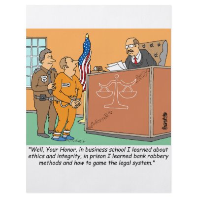 Bank Robber /Judge /Financial Flyer by banker_broker_gifts
