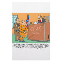 Bank Robber /Judge /Financial stationery by banker_broker_gifts Bank Robber /Judge /Financial stationery