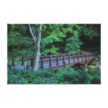 Bank Rock Bridge, Central Park, New York City Stretched Canvas Print