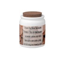 Bank - Spare Change - PENNY FOR YOUR THOUGHTS candy jars