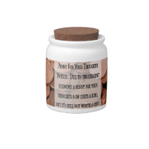 Bank - Spare Change - PENNY FOR YOUR THOUGHTS Candy Dishes