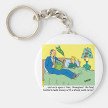 BANKER / BROKER / BEDTIME STORY /INVESTING KEYCHAIN
