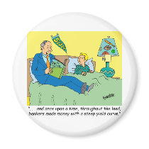 BANKER / BROKER / BEDTIME STORY /INVESTING magnets