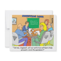 BANKING / ANTI VIRUS SOFTWARE / BIRD FLU invitations