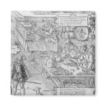 Banking Scene Refrigerator Magnet