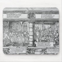 Banking Scene Mouse Pad