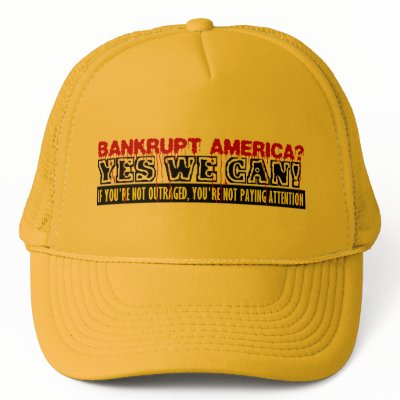 Bankrupt America? Trucker Hats by Megatudes