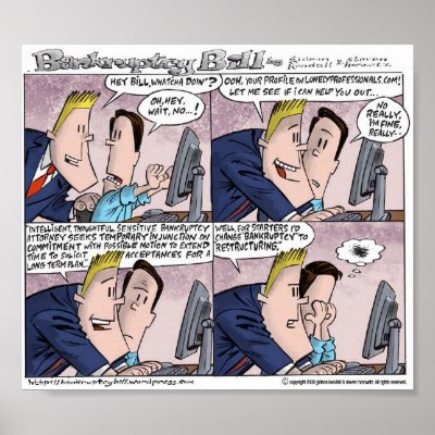 Bankruptcy Bill Online Dating Poster by bankruptcybill