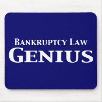 Bankruptcy Law Genius Gifts mousepads