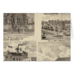 Banks, residences and breweries in Shawneetown Cards