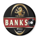 Banks Since 1987 Button magnets by Lojik2005 Banks Since 1987 Button magnets